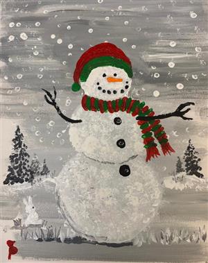 Paint Without a Brush - Seasonal Snowman at Evendale Cultural Arts Center