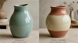 Handbuilt and Wheel-Thrown Vases